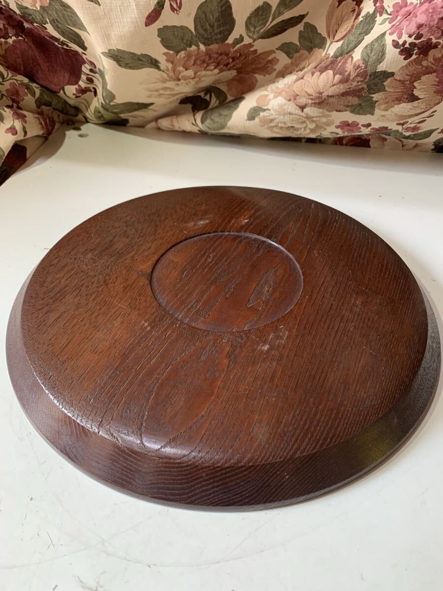 木製 欅 丸盆_画像5
