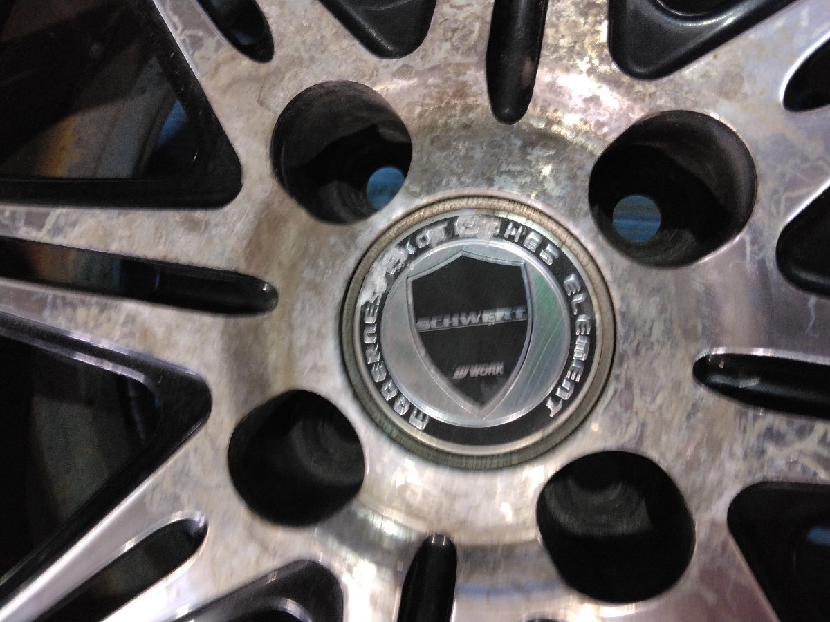 WORK SCHWERT 17×7JJ +42 4H-100PCD アクア/ヴィッツ/キューブ/ノート/フィット 等に ※個人宅配送不可_画像2