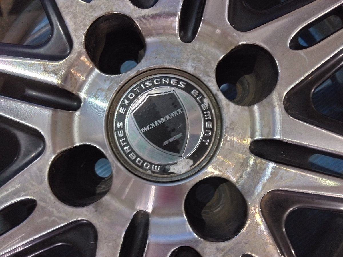 WORK SCHWERT 17×7JJ +42 4H-100PCD アクア/ヴィッツ/キューブ/ノート/フィット 等に ※個人宅配送不可_画像5