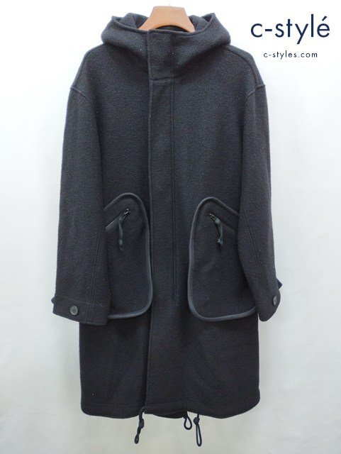 G593c [秋冬][人気] Y-3 ワイスリー フーデッドコート XS ブラック DP0735 ジップアップ | アウター G_画像1