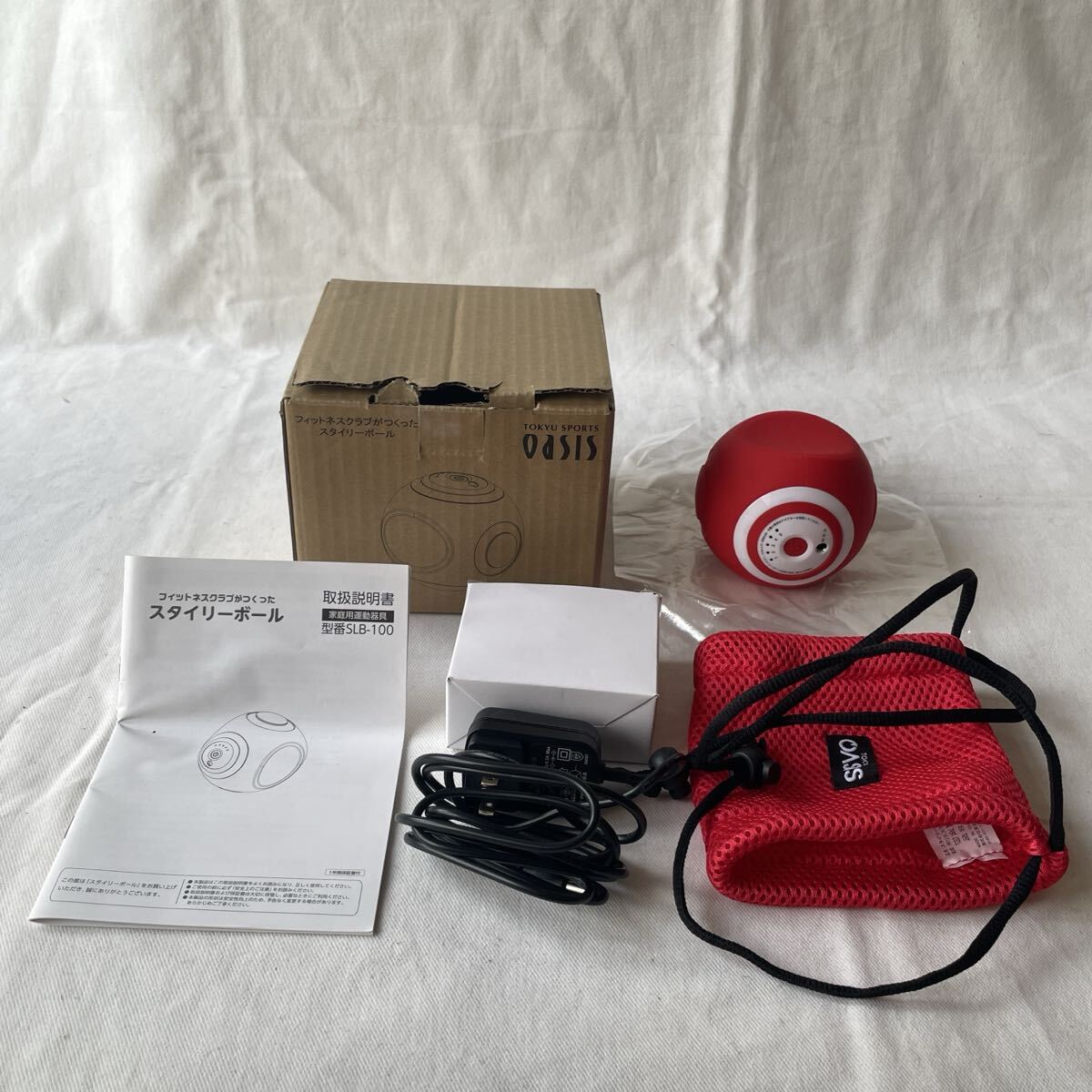 【美品】TOKYU SPORTS スタイリーボール SLB-100 レッド 東急スポーツオアシス 赤_画像1