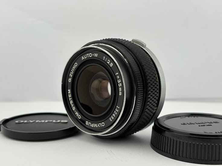 ★美品★ オリンパス OLYMPUS OM-SYSTEM G.ZUIKO AUTO-W 35mm F2.8 ★前後キャップ付き★ #1021-5_画像1