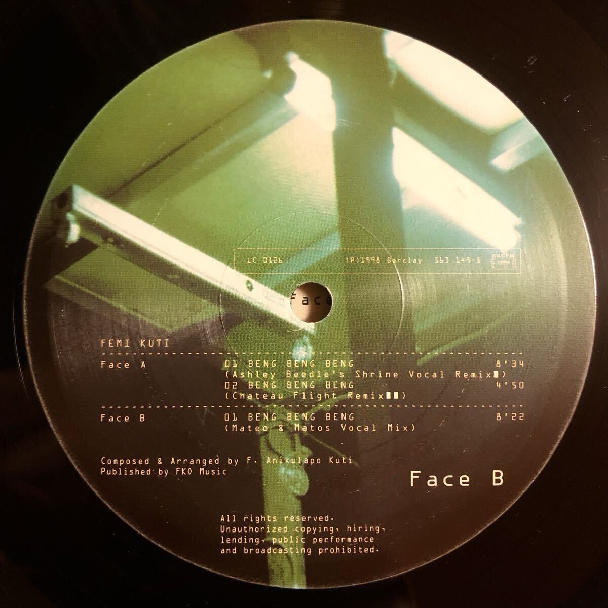 FEMI KUTI BENG BENG BENG 12INCH FELA KUTI ASHLEY BEEDLE MATEO & MATOS TIMMY REGISFORD JOE CLAUSSELL FRANCOIS K THEO PARRISH_画像4