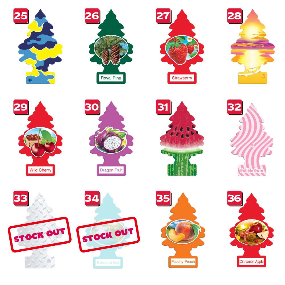 【出店10周年記念 追跡メール便 送料無料】えらべるリトルツリー 6枚セット / Little Trees リトルツリー アメリカン雑貨_画像3