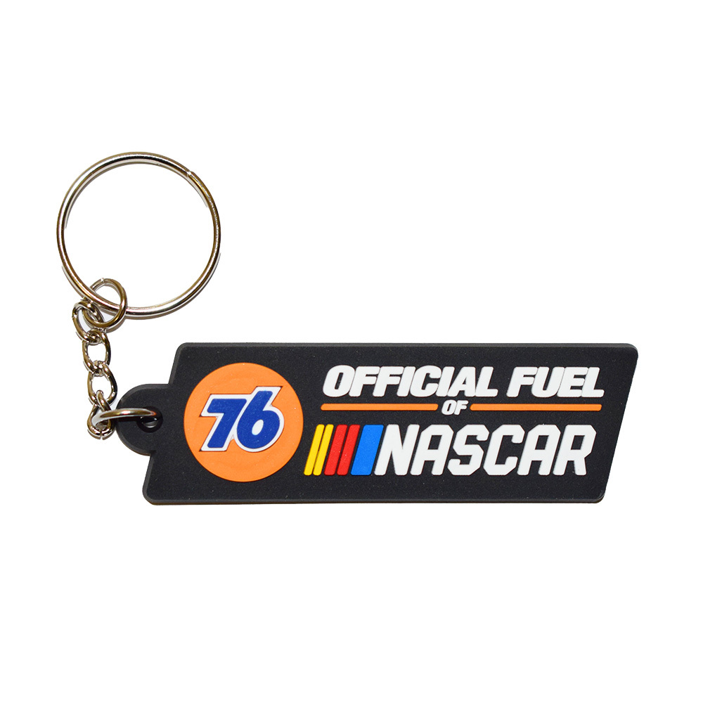 【メール便可】ラバーキーホルダー [76 NASCAR] (2.3×7.7cm) / ナナロク ナスカー キーリング アメリカン雑貨_画像1