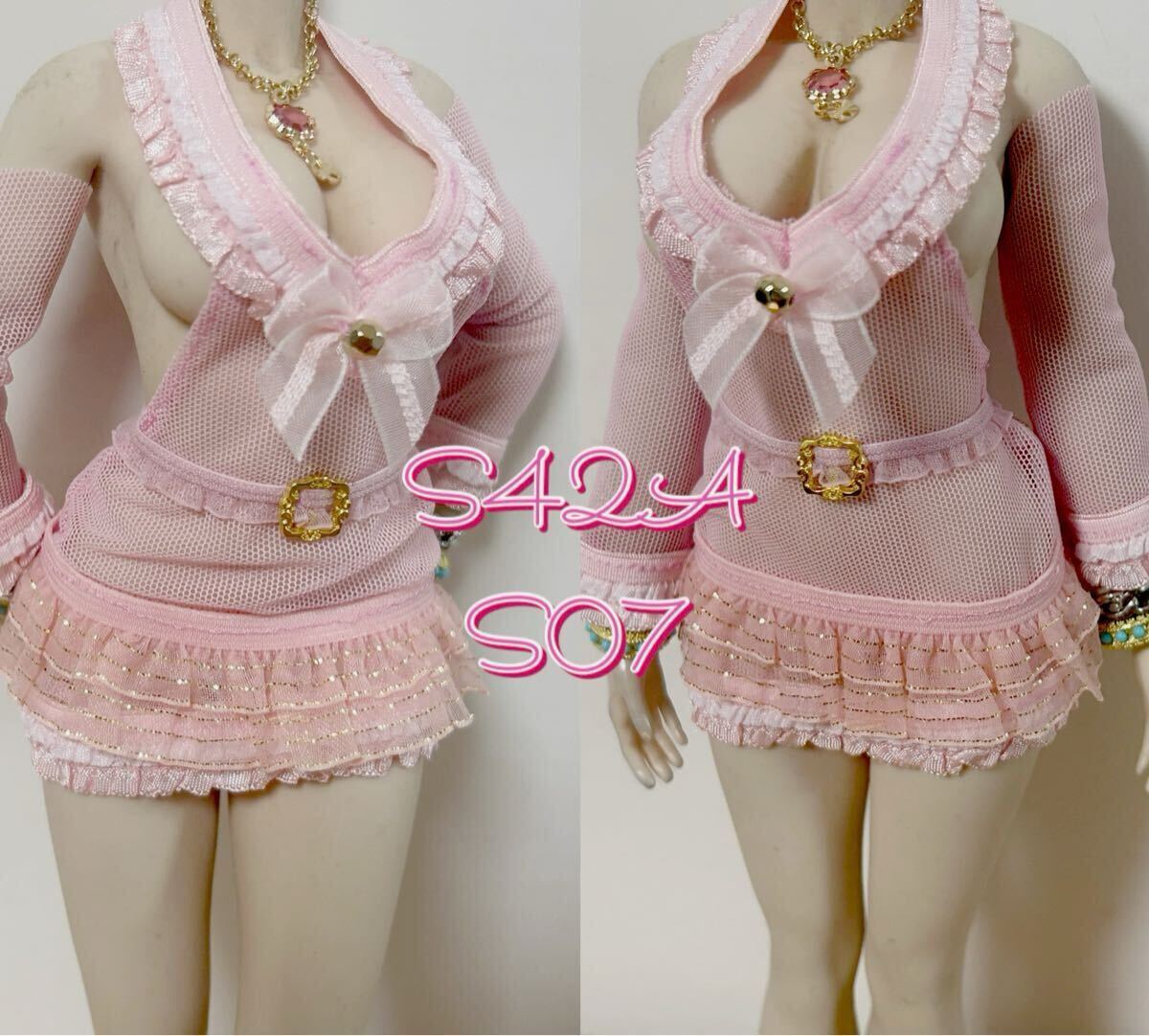 S42A、S07☆ピンク／ファイセン／コスチューム☆ワンピース4点　Mia_画像1