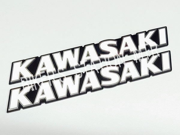 スピード出荷 KAWASAKI カワサキ 純正 エンブレム タンクエンブレム クラシック Z2 旧ロゴ 立体エンブレム 2枚セット 管理N_画像2