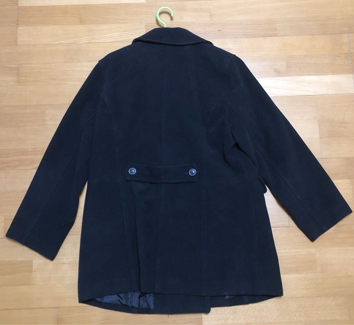 【送料無料】ピーコートレディース ladies Pコート ピージャケット アウター ブラックカラー サイズLL 黒 XL_画像2