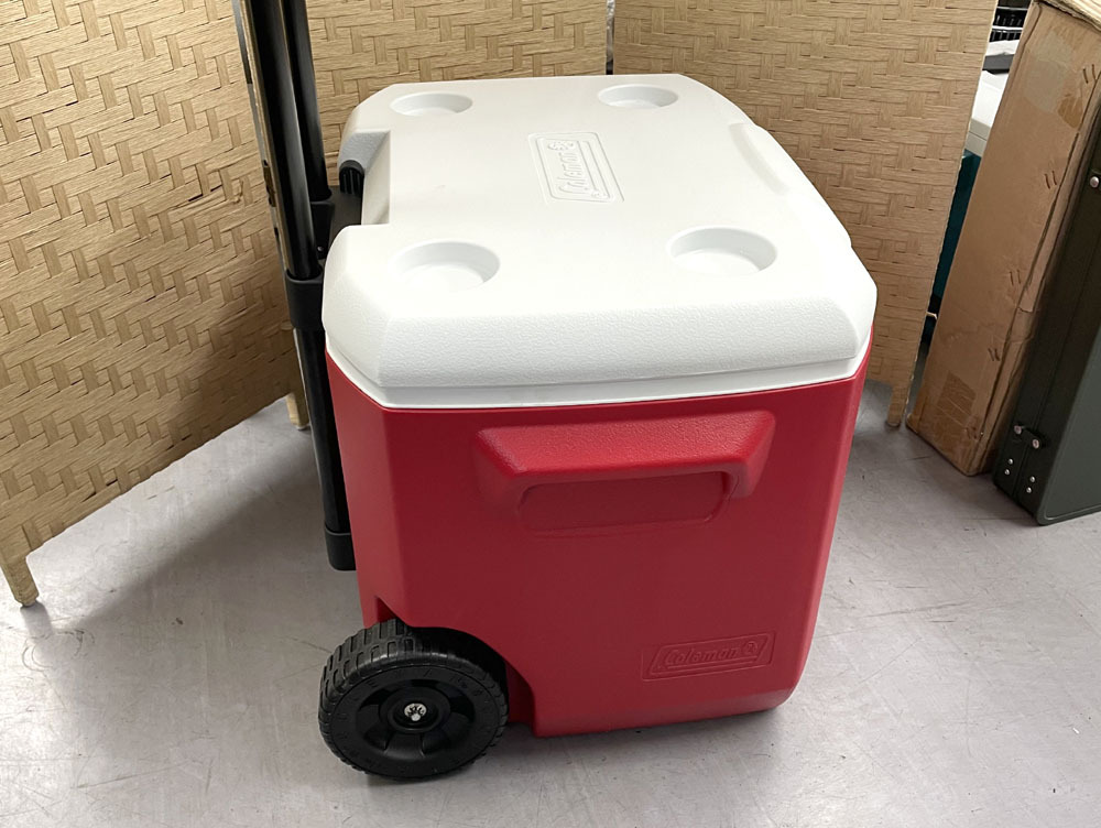 Coleman ホイールクーラー 赤/レッド 60QT クーラーボックス キャンプ アウトドア BBQ コールマン　札幌市手稲_画像4