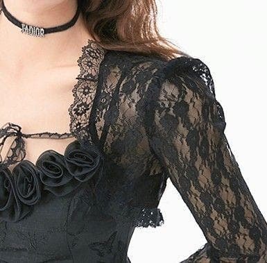 【新品】 レースカーディガン ブラック ボレロ 透け感 フリル ミニ フォーマル_画像3