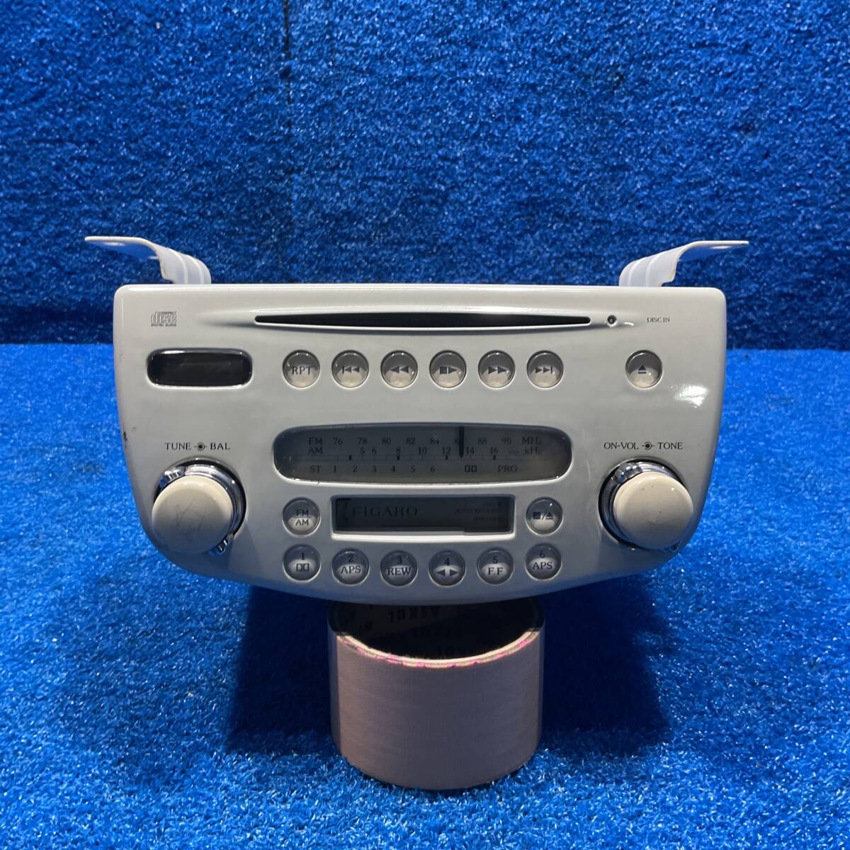 [AK-0031011][A2] H3 日産 フィガロ FK10 希少 MA10ET　 『　純正 カーオーディオ カセット CD ラジオ Clarion PN-2028U 　』　604187