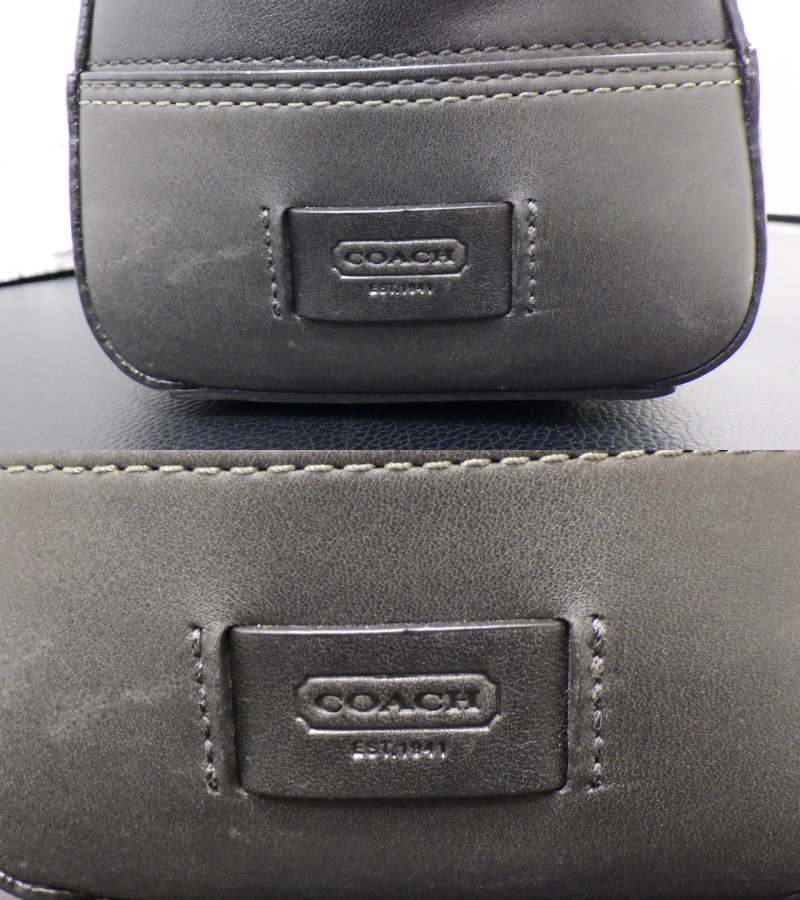 #18826 コーチ COACH ハンドバッグ 11047 ハンプトンズ ミディアム キャリーオール レザー 黒 バッグ_画像5