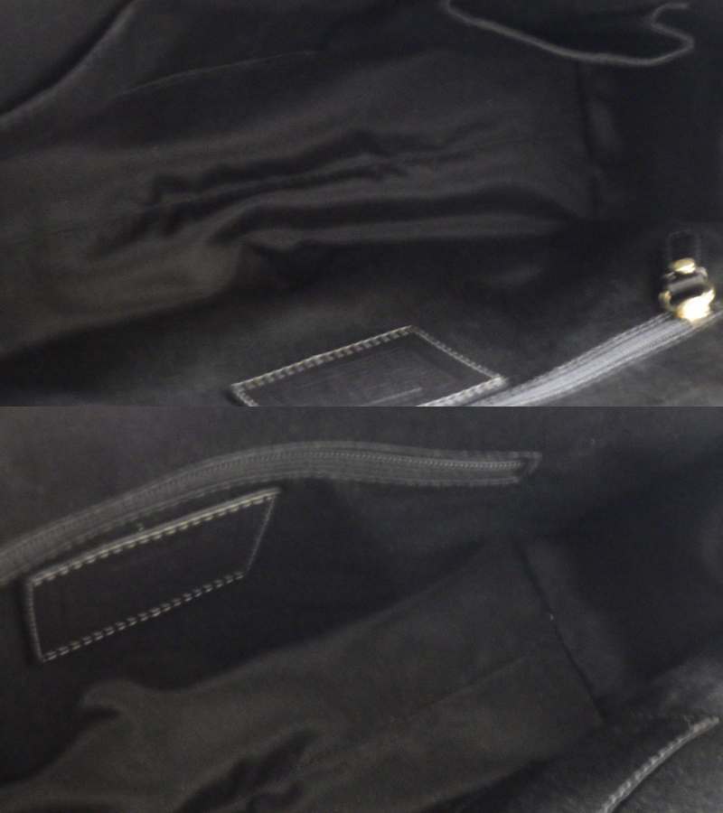 #18826 コーチ COACH ハンドバッグ 11047 ハンプトンズ ミディアム キャリーオール レザー 黒 バッグ_画像7