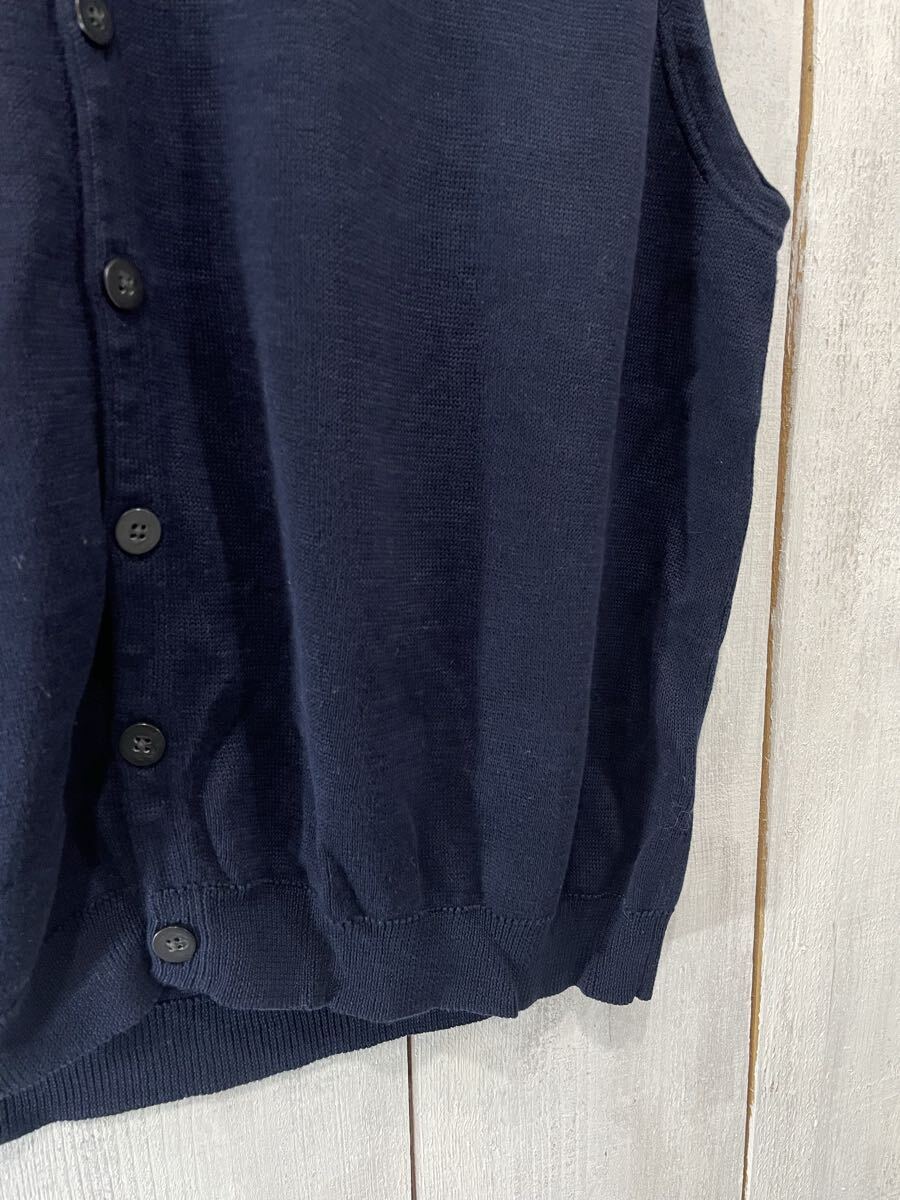 EddieBauer エディーバウアー　コットンニット　ベスト　ニットベスト　メンズXL 紺系　良品綺麗_画像5