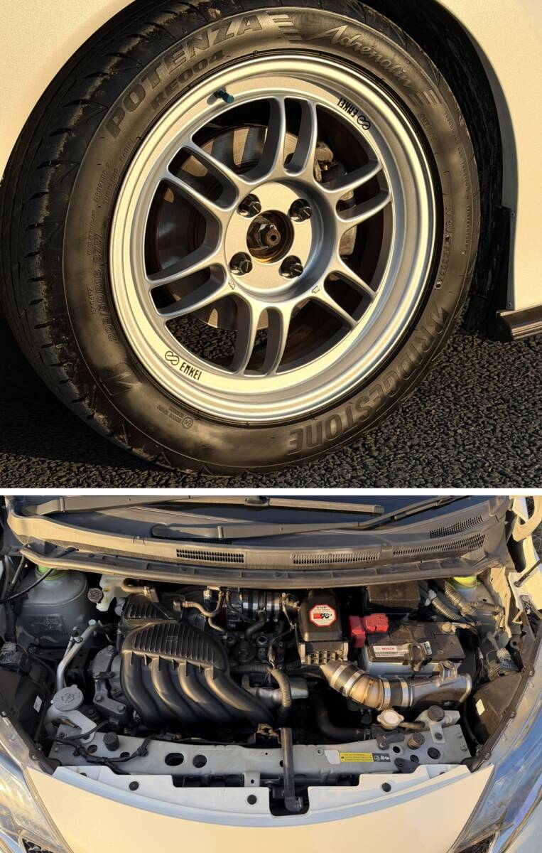 希少 ! 【ライトチューン】ノート NISMO S(E12改)5速 NIMSO レカロ製 バケットシート Enkei ホイール Nismoマフラー 車高調 ORCクラッチ _画像10