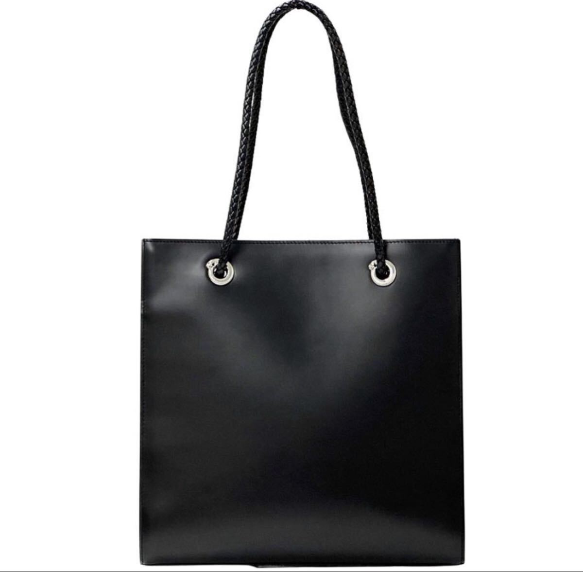 【極美品・AB品】Cartier カルティエ トートバッグ パンテール柄内装 ブラックレザー レアモデル 赤箱付き 現状品 プレミアム_画像1
