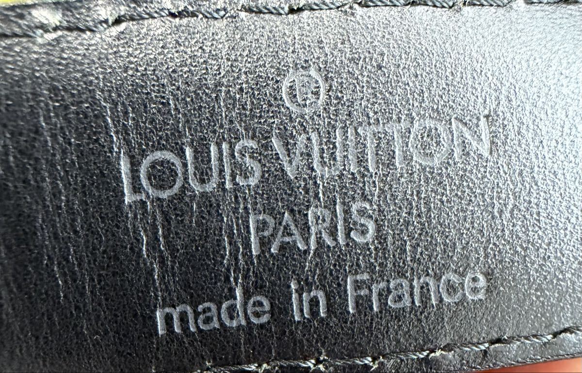 【極美品】LOUIS VUITTON ルイ・ヴィトン ベルト サンチュール クラシック エピレザー ブラック×ゴールド金具 CT0925 現状品 プレミアム_画像7