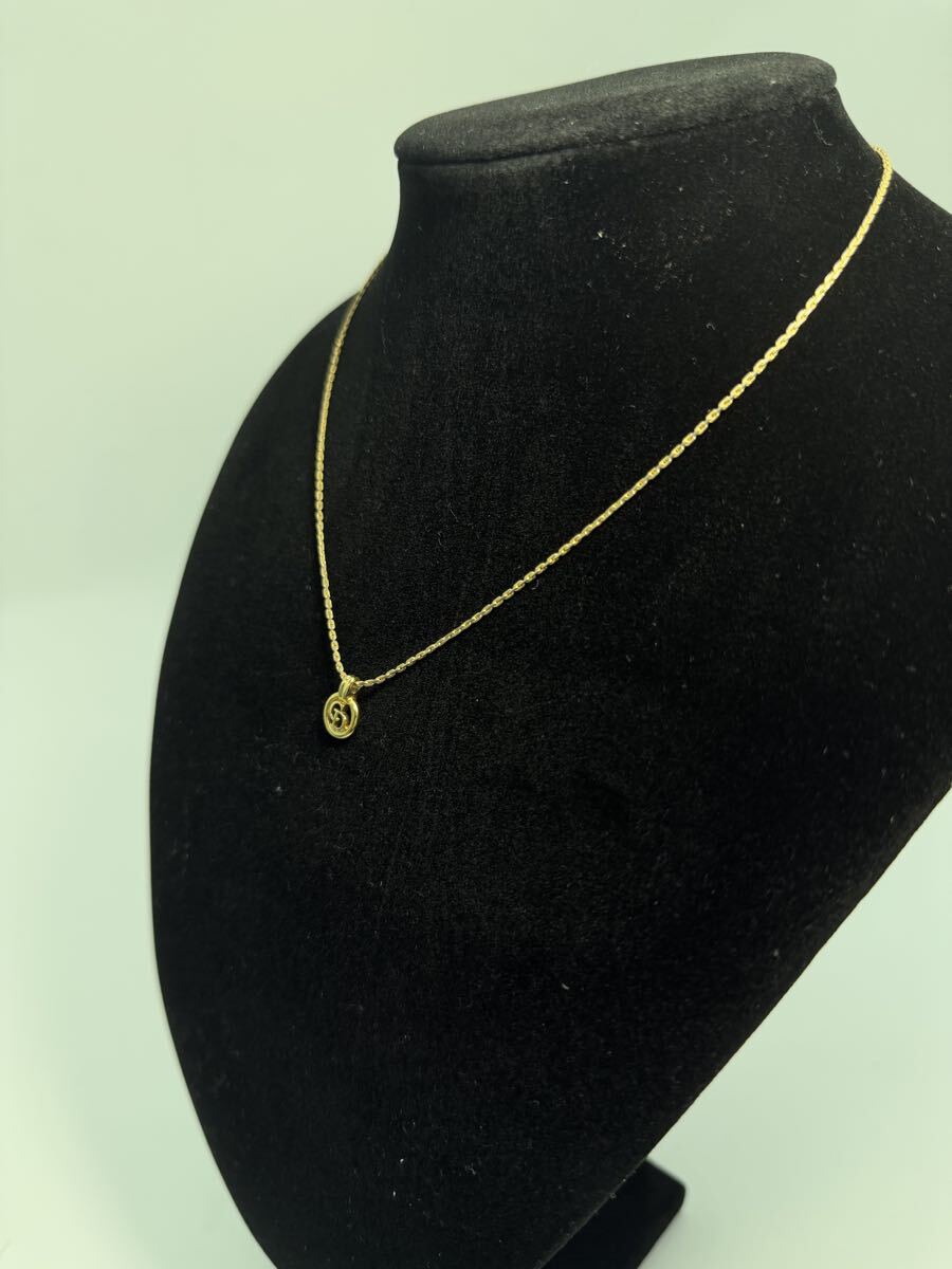 【美品】Christian Dior クリスチャンディオール ネックレス CDロゴ ゴールドカラー ヴィンテージ アクセサリー 現状品_画像3