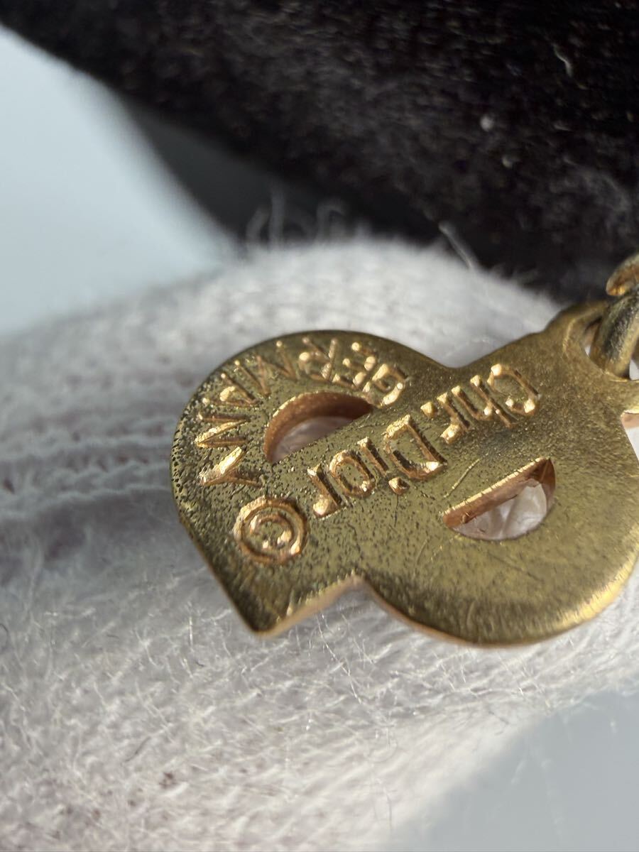 【美品】Christian Dior クリスチャンディオール ネックレス CDロゴ ゴールドカラー ヴィンテージ アクセサリー 現状品_画像8