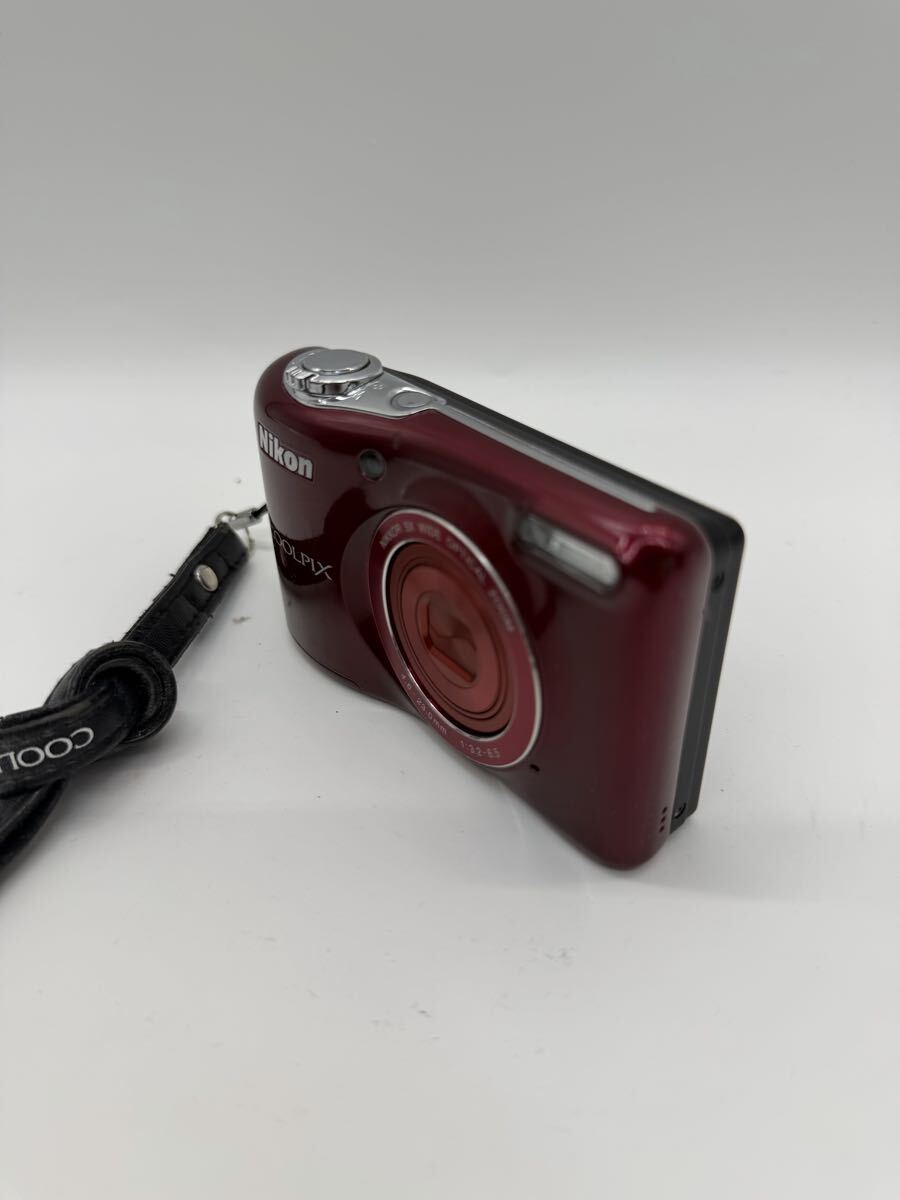 ◎Nikon COOLPIX L30 デジタルカメラ レッド 光学ズーム 動作品 現状品 プレミアム感_画像2