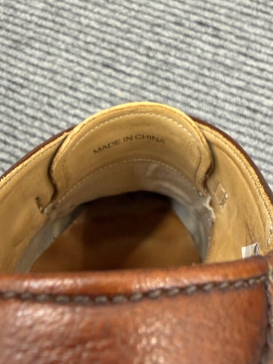◎【極美品】REGAL リーガル モンクストラップ ビジネスシューズ ブラウン 本革 HAND BENCHED COMFORT 高級ライン プレミアム_画像6