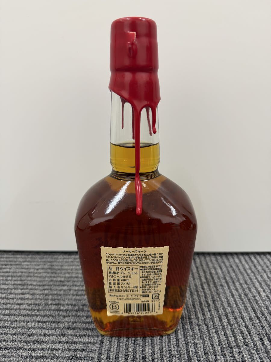 ◎【新品未使用】Maker’s Mark メーカーズマーク 45度 700ml バーボンウイスキー 未開封 現状品 プレミアム 希少_画像2