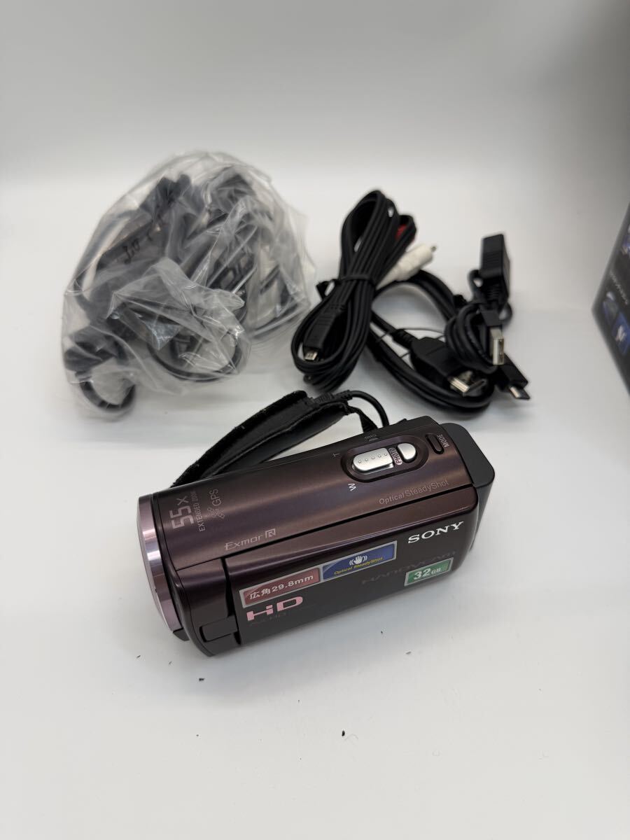 ◎【美品】SONY HDR-CX270V ハンディカム デジタルHDビデオカメラ 広角29.8mm Exmor R 光学55倍ズーム 内蔵メモリー32GB 現状品 プレミアム_画像6