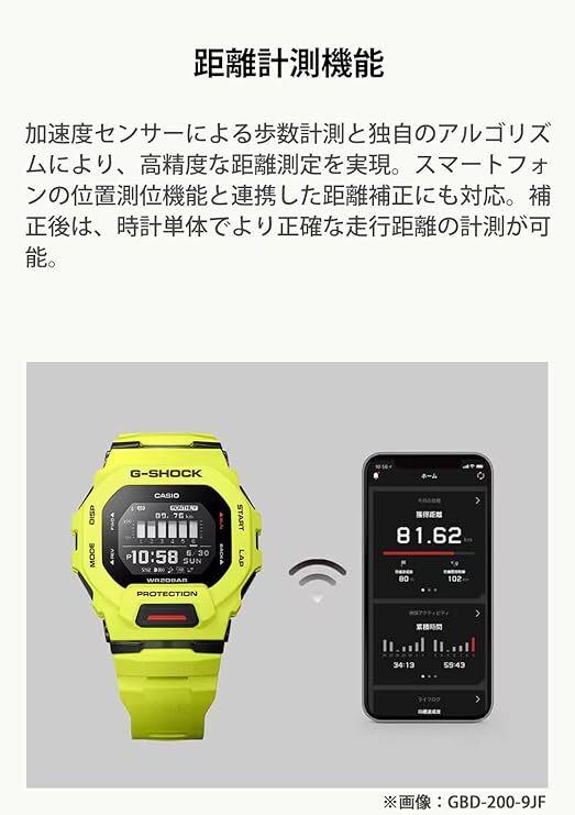 送料無料★国内正規品★新品・未使用★CASIO G-SHOCK ジーショック G-SQUAD GBD-200-1A1JF★化粧箱★定価¥25,300_画像4
