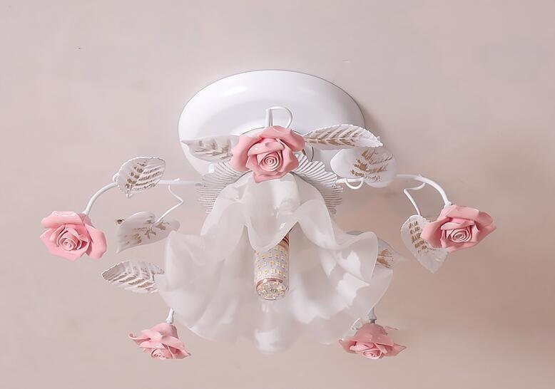 美品登場☆玄関 ベランダ灯 室内装飾 天井照明器具 花柄 ローズステンド_画像4