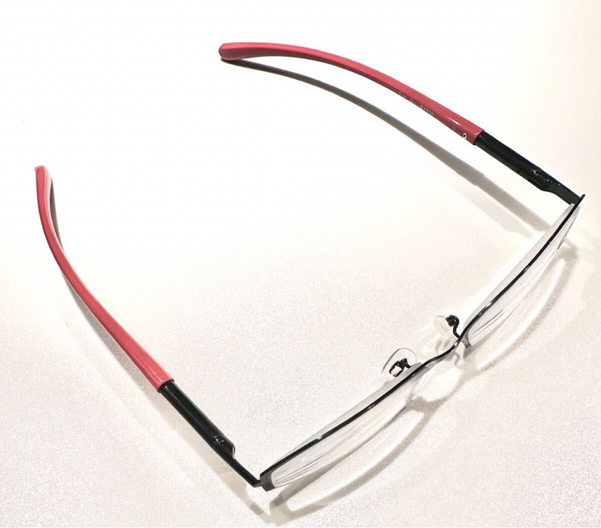 オシャレ老眼鏡　シニアグラス　＋3.0ピンク　ブラック　バネ式_画像2