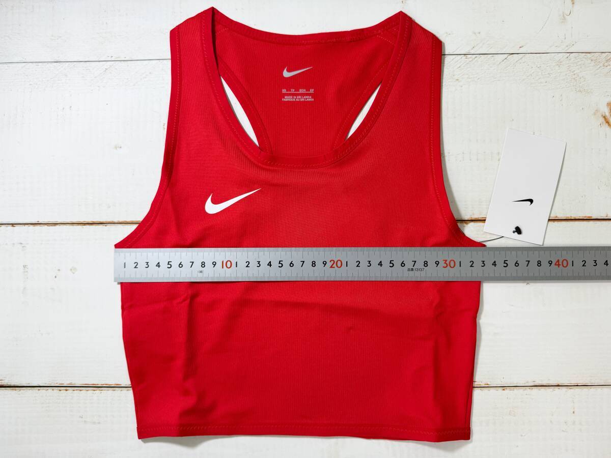 【即決】Nike ナイキ 女子 陸上 クロップトップ レーシングブルマ Red 海外XSサイズ_画像4