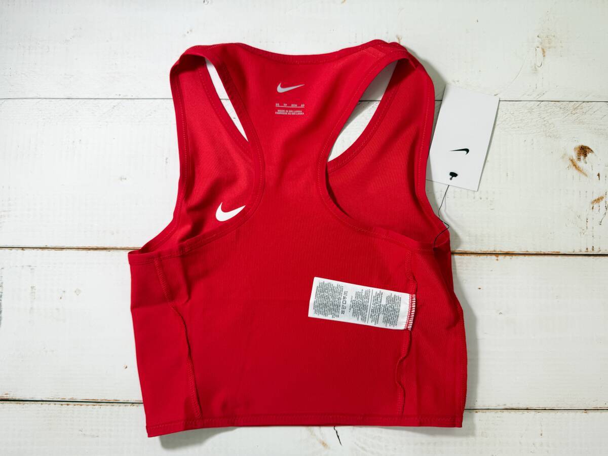 【即決】Nike ナイキ 女子 陸上 クロップトップ レーシングブルマ Red 海外XSサイズ_画像7