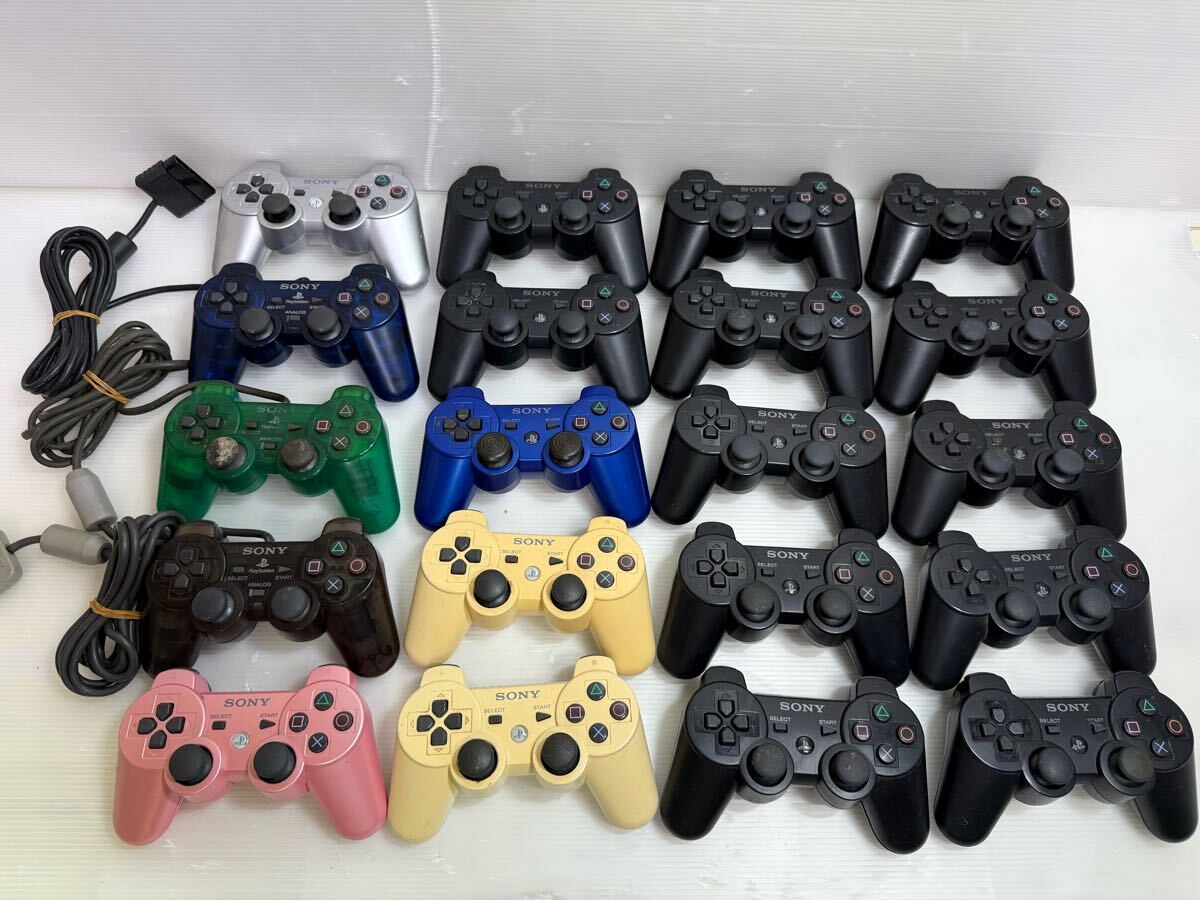 SONY 純正コントローラー SCPH-1200／CECHZC2T DUALSHOCK アナログコントローラー　大量まとめ20点セット★現状品ジャンク扱い_画像1