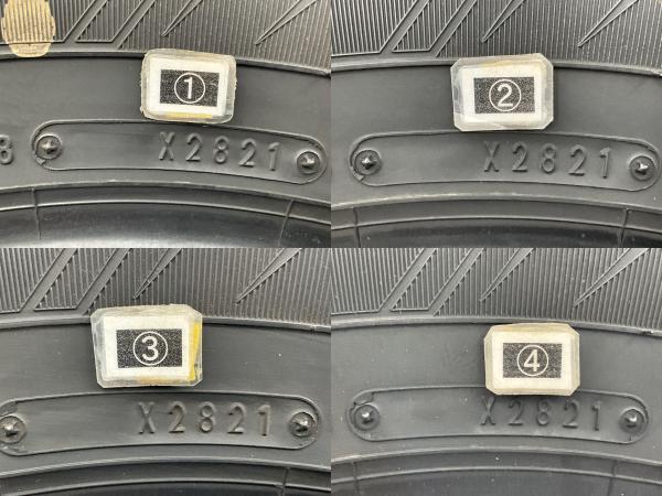 中古タイヤ 4本セット 195/65R16 92Q グッドイヤー ICE NAVI 8 冬 スタッドレス 195/65/16 ライズ/ロッキー b13694_画像7