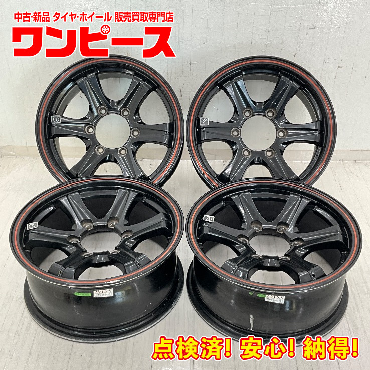 中古アルミホイール 4本セット 16×7JJ +26 6穴 PCD139.7 16インチ 社外ホイール c2623_画像1