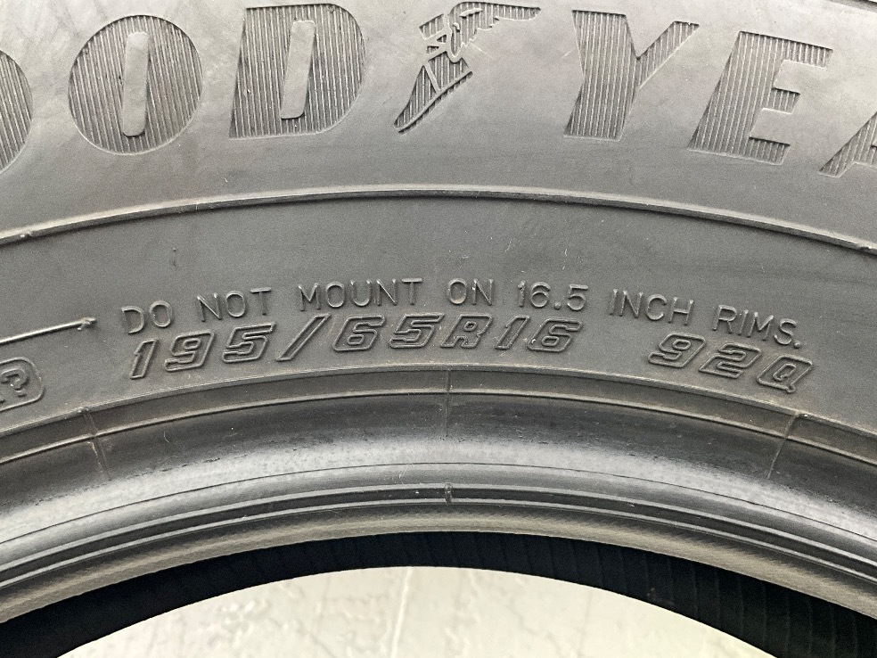 中古タイヤ 4本セット 195/65R16 92Q グッドイヤー ICE NAVI 8 冬 スタッドレス 195/65/16 ライズ/ロッキー b13694_画像8