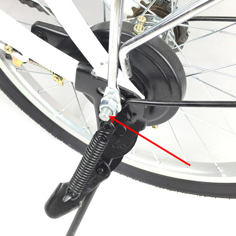 新品自転車アルミハブステップギヤガード/太丸タイプ2本銀