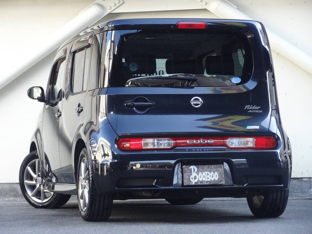 ★機関走行良好【純正エアロ/実走5.1万】キューブ「ライダーブラックライン」人気ブラック/HID/純正AW/スマートキー/純正ナビ/車検R8/11迄_画像5