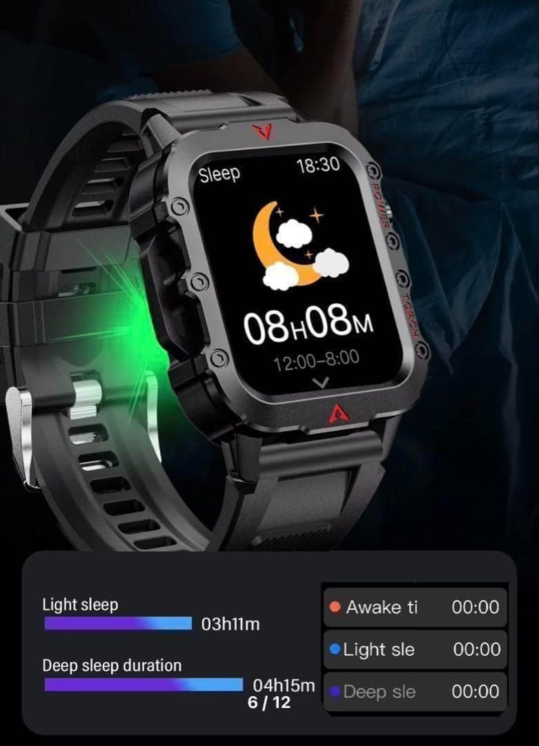 [ новый товар не использовался ] большой экран смарт-часы LAXASFIT Q11 BK