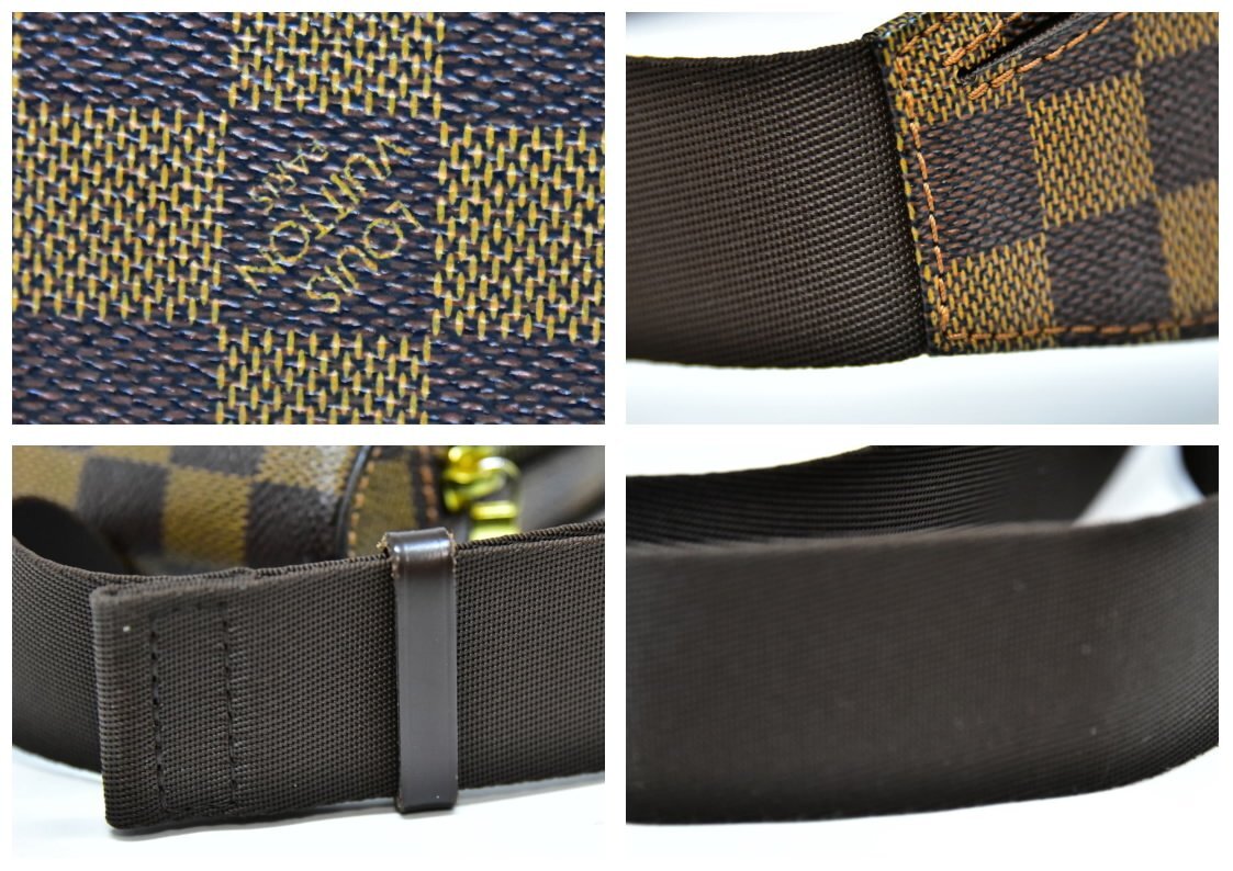 極美品 鑑定済 正規(guī)品 LOUIS VUITTON ルイヴィトン ジェロニモス N51994 ダミエ ボディバッグ ショルダーバッグ 即日配送 K269-30