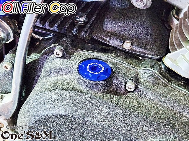 I9-4LBL アルミ制 オイルフィラーキャップ 133 青/ブルー GS400 GS400L GS425 GSX250E GSX400E ザリ ゴキ GSX400F GSX400FS 汎用