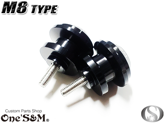 F12-318BK 黒 CNC アルミ製 M8 V字型 リア レーシングスタンドフック ボルト バンディット250 250V GJ77A 400 400V GK7AA用_画像4