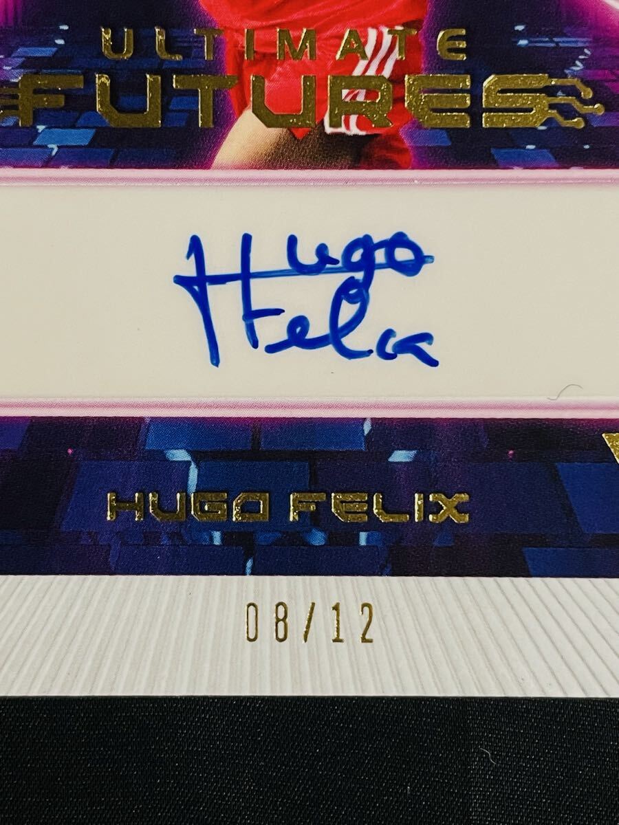 ジョアン・フェリックス弟 Hugo Felix Draft Auto #8/12 Atletico de Madrid 2022 Leaf Ultimate 直筆サイン完璧_画像2