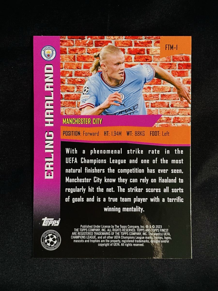 アーリング・ハーランド Erling Haaland The Man SSP Manchester City 2022-23 Topps Finest UCL&UEL_画像2