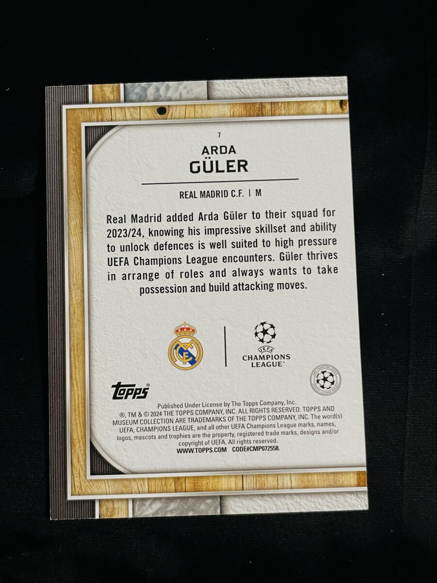 アルダ・ギュレル Arda Guler 2023-24 Topps Museum Collection UEFA Champions League 超高級HOBBY_画像2