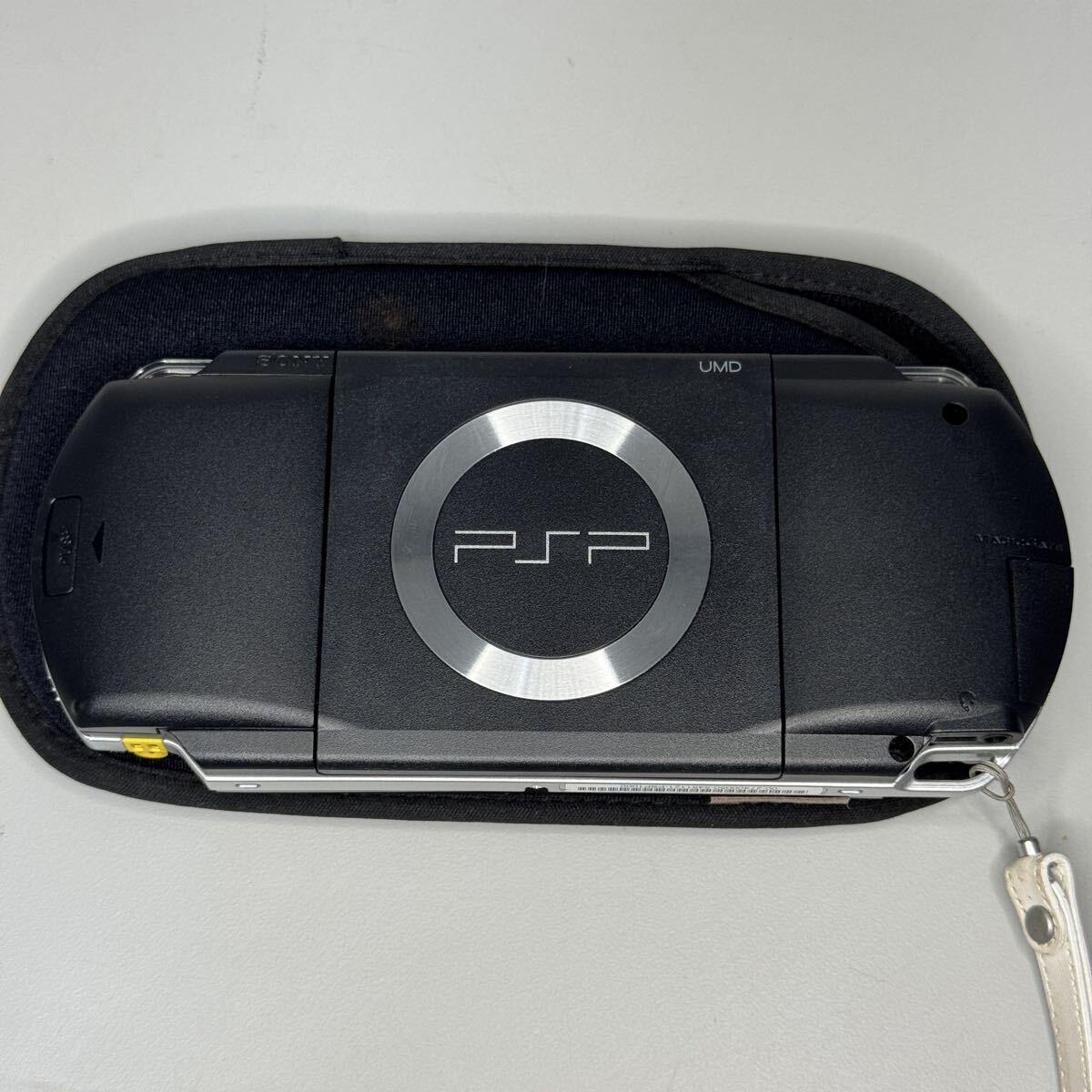 SONY PSP-1000 本体 ブラック / 初代 PlayStation Portable 動作確認済み ケース 麻雀格闘倶楽部ソフト付_画像6