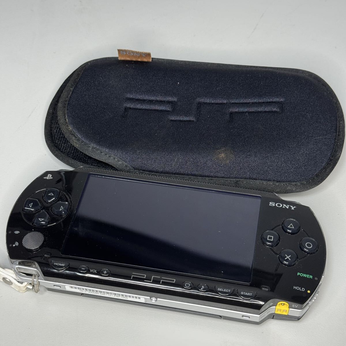 SONY PSP-1000 本体 ブラック / 初代 PlayStation Portable 動作確認済み ケース 麻雀格闘倶楽部ソフト付_画像9