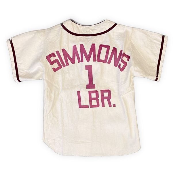 60's 米国製 メイソン MASON ビンテージ ベースボールシャツ 野球 コットン 猫目釦 染込みプリント BOY’S XS [la-1440]_画像1