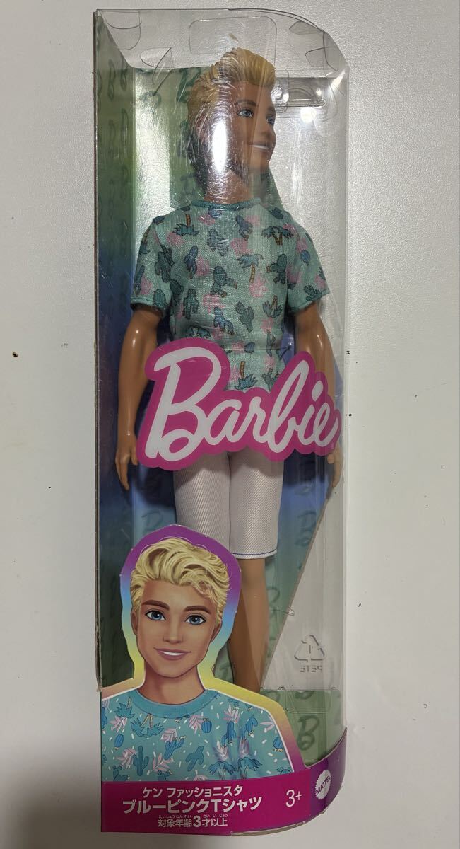 バービー Barbie マテル Mattel バービー人形 ファッショニスタブルーピンクTシャツ　ケン　Ken 人形_画像1