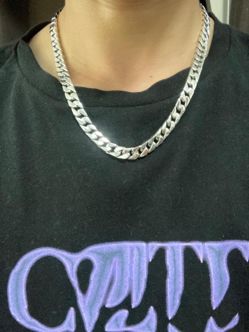 SV925 シルバー925 喜平 チェーン ネックレス 重厚 高級 高見え　50cm　7mm_画像8